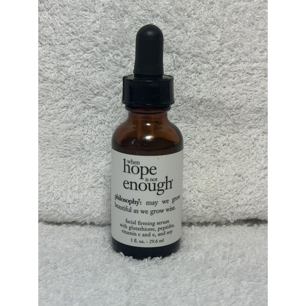 Philosophy When Hope Is Not Enough Facial Firming Serum Vitamins C & E 1 Fl Oz